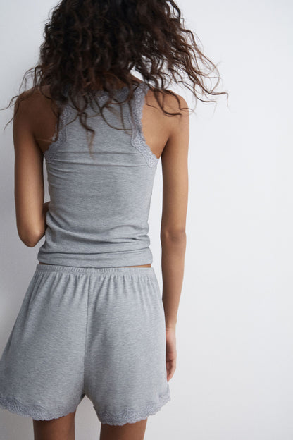LIGHT GREY MELANGE