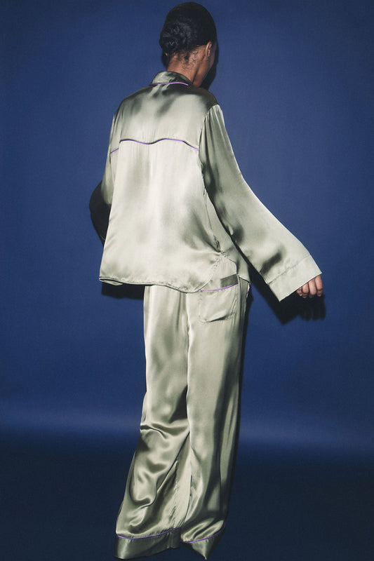 SATIN PYJAMA TROUSERS
