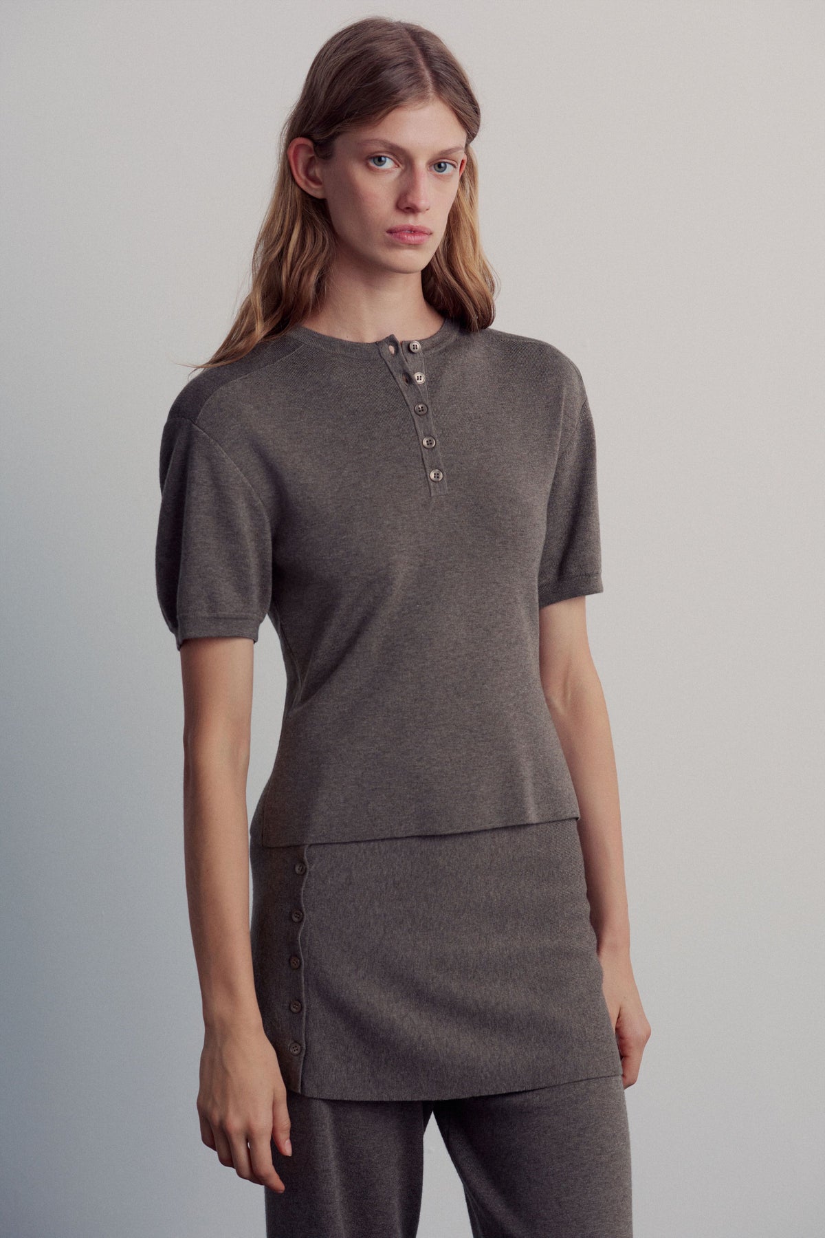 GRAY BROWN MELANGE