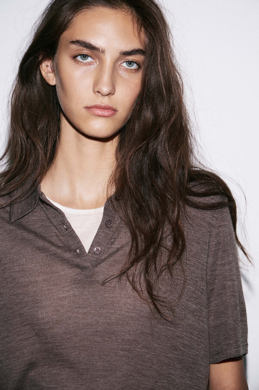 GRAY BROWN MELANGE