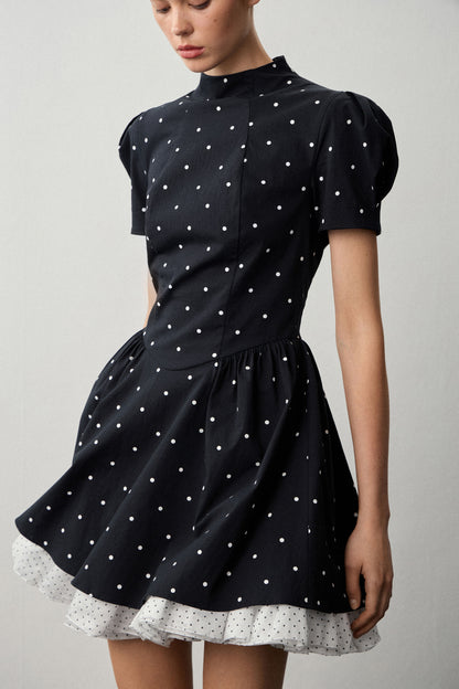 RUFFLED MINI DRESS