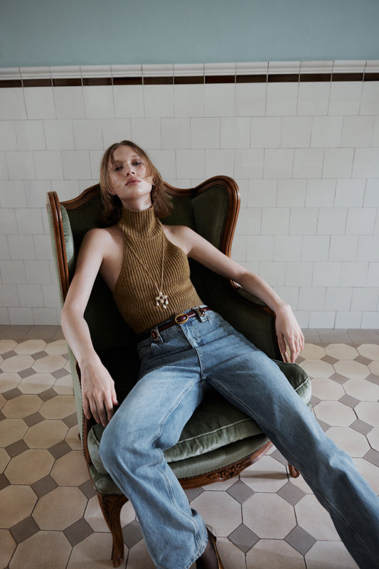 TURTLENECK KNIT TOP