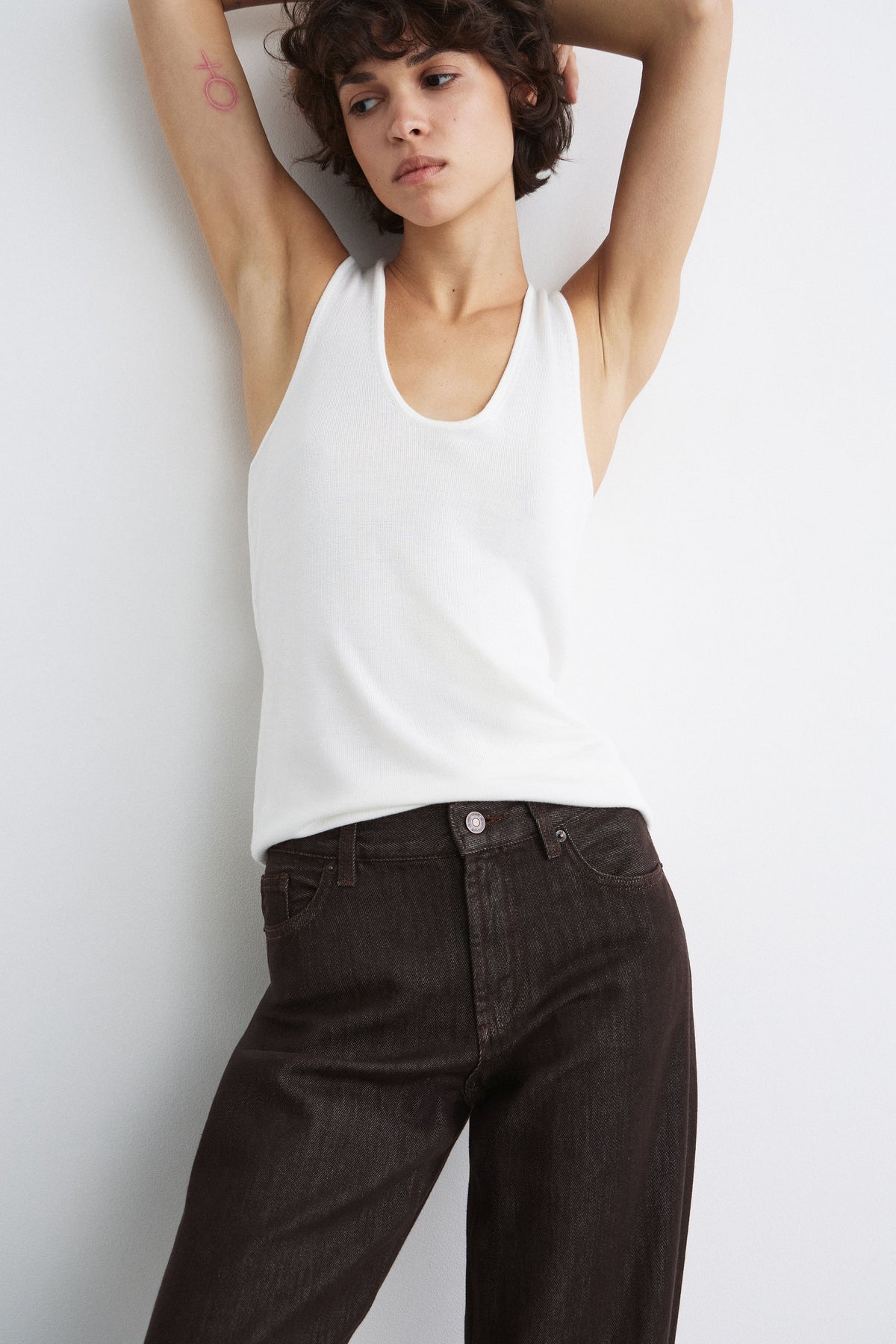 VISCOSE KNIT TOP - LIMÉ