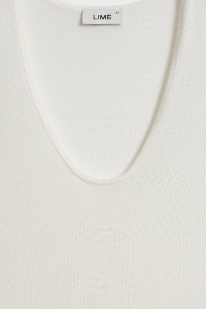 VISCOSE KNIT TOP - LIMÉ
