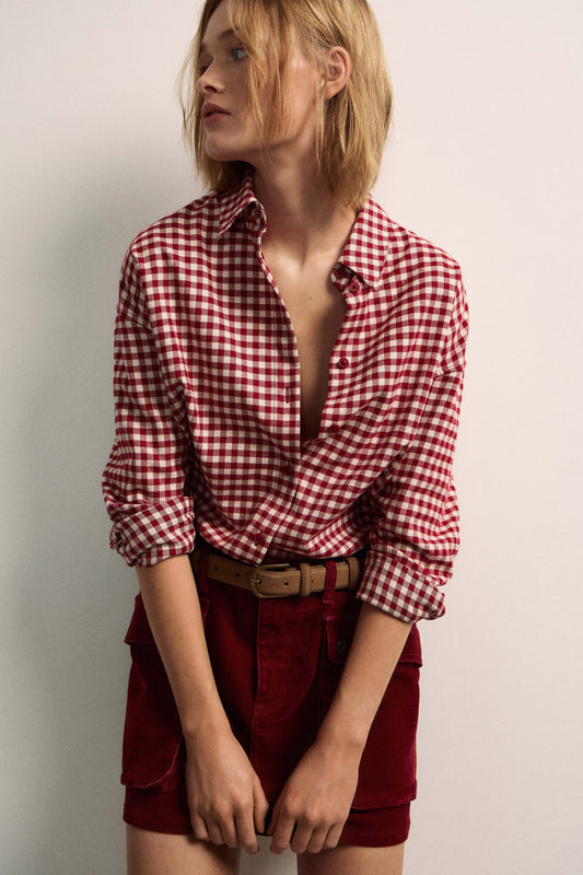 BEIGE/RED